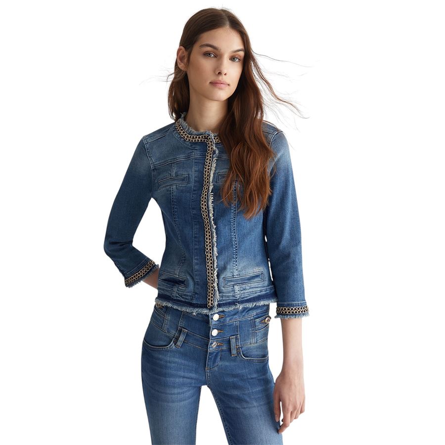 Giubbeto di jeans in denim da donna Liu Jo | UXX039D412877556